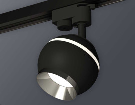 Комплект трекового светильника Ambrella light Track System XT1102003 SBK/PSL черный песок/серебро полированное (A2521, C1102, N7032)