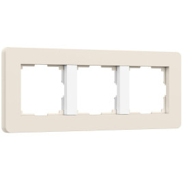 Рамка Werkel Split на 3 поста айвори/белый W0033066 4690389206078