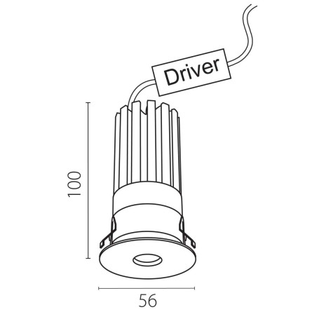 Светильник светодиодный встраиваемый Spira Slim Lightstar 074426