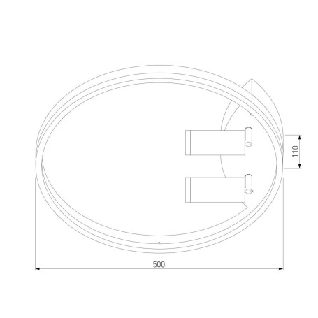 Потолочная светодиодная люстра Eurosvet Luminari 90247/3 черный / золото