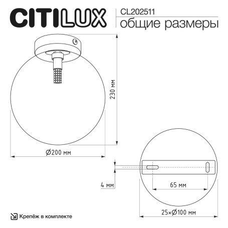 Светильник Citilux ORTON CL202511