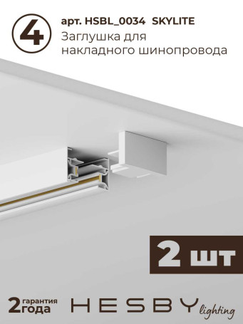 Трековая система со светильниками №5 однофазная накладная Hesby Lighting Skylite HSBL_kompl_S005_NI3W4K