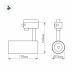 Трековый светодиодный светильник Arlight LGD-Gera-Truecolor-4TR-R74-20W Day4000 CRI98 031409