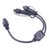 Провод-разветвитель для гирлянд Uniel UCX-F90 S2/0.4M/BK UL-00013233