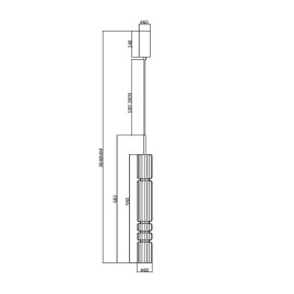 Подвесной светодиодный светильник Maytoni Ordo MOD272PL-L12BS3K