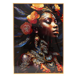 Панно с кристальным декором, L50 W3,5 H70 см