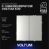 Выключатель с самовозвратом встраиваемый Voltum S70 двухклавишный 10А, (сталь) VLS020605