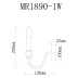 Бра MyFar Lena MR1890-1W