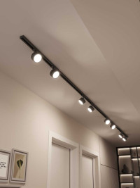 Накладная однофазная трековая система Hesby Lighting Skylite №13 со светильниками HSBL_kompl_S013_NI4B3K