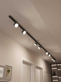 Накладная однофазная трековая система Hesby Lighting Skylite №13 со светильниками HSBL_kompl_S013_NI4B3K