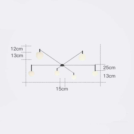 Потолочная люстра Imperium Loft Rangel 213693-26