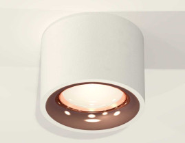 Комплект накладного светильника Ambrella light Techno Spot XS7510025 SWH/PPG белый песок/золото розовое полированное (C7510, N7015)