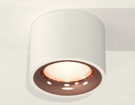 Комплект накладного светильника Ambrella light Techno Spot XS7510025 SWH/PPG белый песок/золото розовое полированное (C7510, N7015)