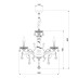Подвесная люстра Bogates 701/5 Strotskis
