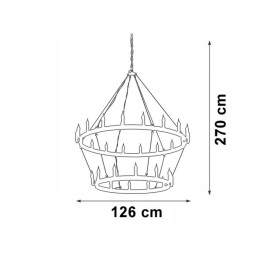 Подвесная люстра Vitaluce V1837-8/18+12