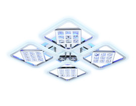 Потолочная светодиодная люстра Ambrella light Ice FA288