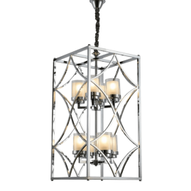 Подвесная люстра Lumina Deco Quadrato LDP 1223-8 CHR