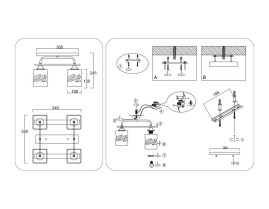 Светильник потолочный Ambrella light TRADITIONAL TR3033249