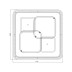 Потолочная светодиодная люстра Escada Module 10235/4Led Square