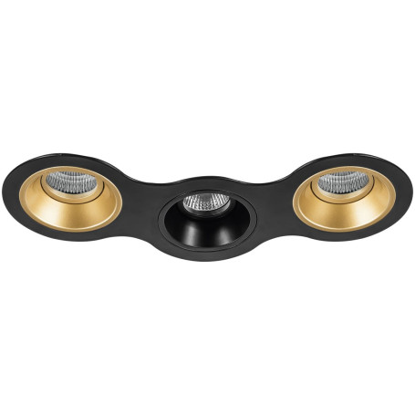 Комплект из светильников и рамки Lightstar Domino Round (214697+214603+214607+214603) D697030703