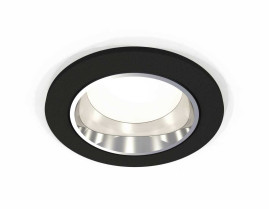Комплект встраиваемого светильника Ambrella light Techno Spot XC6513003 SBK/PSL черный песок/серебро полированное (C6513, N6112)