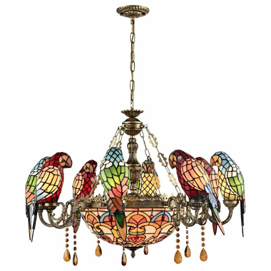 Подвесной светильник VELANTE Стиль Tiffany 894-803-11