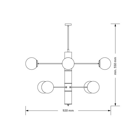 Подвесная люстра KUTEK MOOD Ultimo ULT-ZW-8(Z)