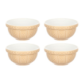 Набор чаш Cane, 9,5 см, 4 шт, коричневый