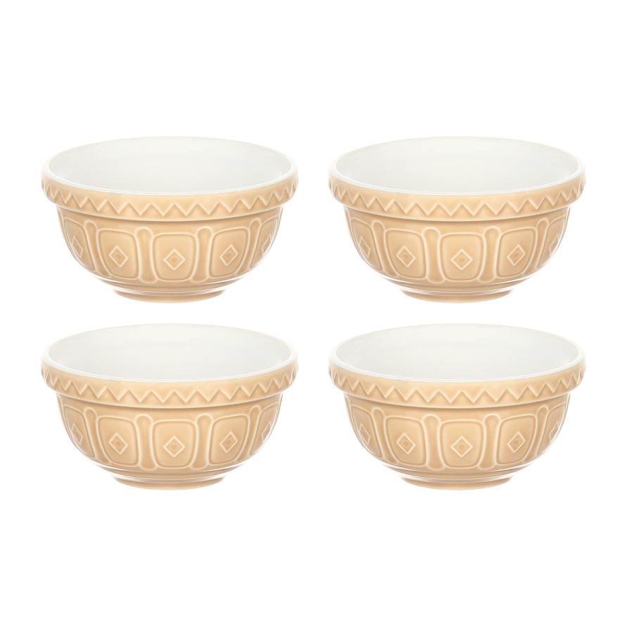 Набор чаш Cane, 9,5 см, 4 шт, коричневый