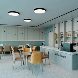 Накладной светодиодный светильник Arlight SP-FLOWER-R410-32W Day4000-MIX (BK, 110 deg, 230V, MOTION) 042575