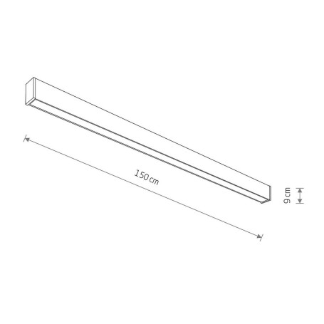 Уличный настенно-потолочный светильник Nowodvorski Outline Led L Black 11362
