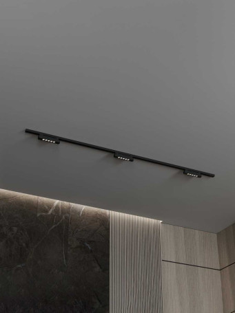 Трековая система со светильниками №9 однофазная накладная Hesby Lighting Skylite HSBL_kompl_S009_NI2B4K