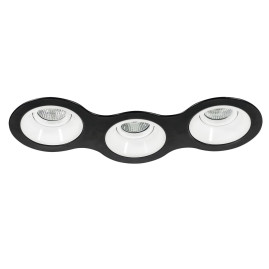 Комплект из светильников и рамки Lightstar Domino Round (214697+214606+214606+214606) D697060606