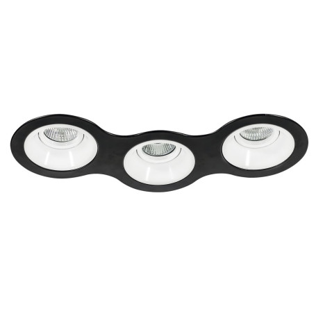 Комплект из светильников и рамки Lightstar Domino Round (214697+214606+214606+214606) D697060606