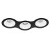 Комплект из светильников и рамки Lightstar Domino Round (214697+214606+214606+214606) D697060606