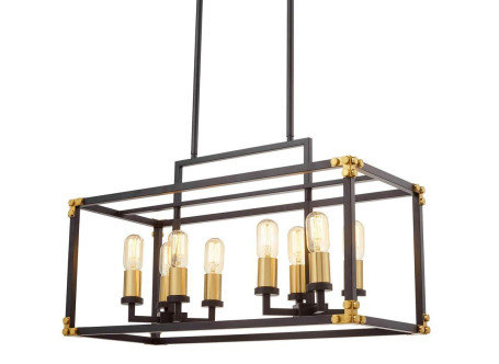 Подвесная люстра Lumina Deco Waldorf LDP 1140-8 BK+MD