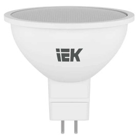 Лампа светодиодная IEK GU5.3 9W 6500K матовая LLE-MR16-9-230-65-GU5