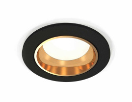 Комплект встраиваемого светильника Ambrella light Techno Spot XC6513004 SBK/PYG черный песок/золото желтое полированное (C6513, N6113)