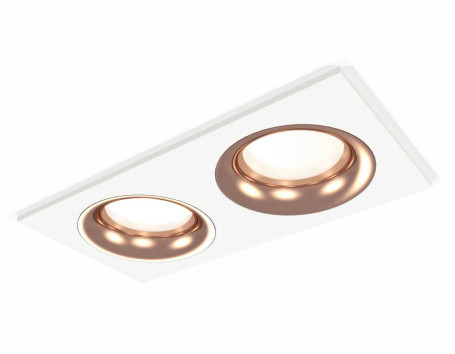 Комплект встраиваемого светильника Ambrella light Techno Spot XC7635006 SWH/PPG белый песок/золото розовое полированное (C7635, N7015)