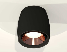 Комплект накладного светильника Ambrella light Techno Spot XS1142005 SBK/PPG черный песок/золото розовое полированное (C1142, N7035)