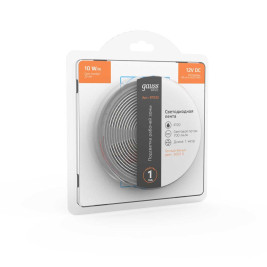 Светодиодная лента Gauss 10W/m 60LED/m 5050SMD теплый белый 1M BT033