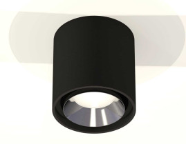 Комплект накладного светильника Ambrella light Techno Spot XS7723003 SBK/PSL черный песок/серебро полированное (C7723, N7032)