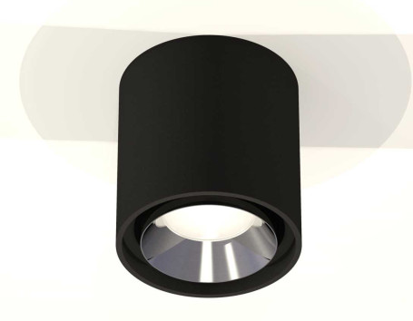 Комплект накладного светильника Ambrella light Techno Spot XS7723003 SBK/PSL черный песок/серебро полированное (C7723, N7032)