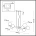 Подвесная люстра Lumion MELONA 6508/10