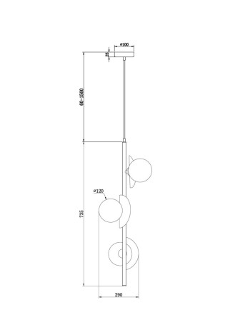 Подвесная люстра Freya Sepia FR5391PL-03CFL
