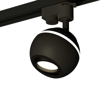 Комплект трекового светильника Ambrella light Track System XT1102021 SBK/PBK черный песок/черный полированный (A2521, C1102, N7002)