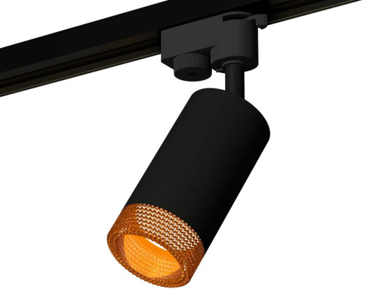 Комплект трекового светильника Ambrella light Track System XT6323084 SBK/CF черный песок/кофе (A2521, C6323, N6154)