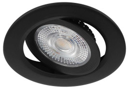 Светильник светодиодный встраиваемый ЭРА KL LED 25A-5 4K BK 5Вт 4000К круглый поворотный черный Б0068180