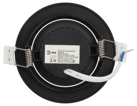 Светильник светодиодный встраиваемый ЭРА KL LED 25A-5 4K BK 5Вт 4000К круглый поворотный черный Б0068180