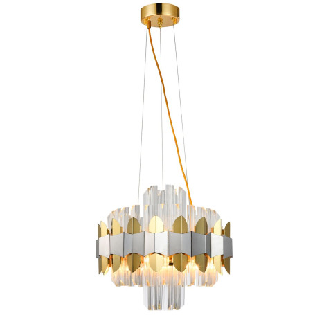 Подвесная люстра Natali Kovaltseva Skala 81435/6C Brass Silver